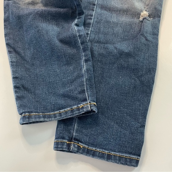 Liz Lange Maternity Medium Ankle Skinny Distressed Blue Jeans PRELOVED - Picture 6 of 12